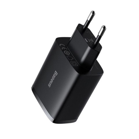 Baseus Compact ładowarka sieciowa 3x USB 17W czarny (CCXJ020101) Baseus