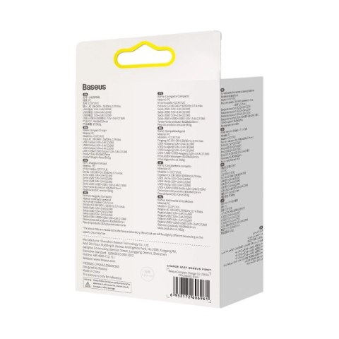 Baseus Compact ładowarka sieciowa 3x USB 17W czarny (CCXJ020101) Baseus