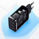 Baseus Compact ładowarka sieciowa 3x USB 17W czarny (CCXJ020101) Baseus