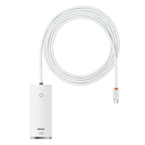 Baseus Lite Series przejściówka HUB USB Typ C - 4x USB 3.0 2m biały (WKQX030502) Baseus