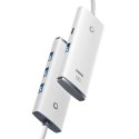 Baseus Lite Series przejściówka HUB USB Typ C - 4x USB 3.0 2m biały (WKQX030502) Baseus