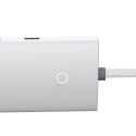Baseus Lite Series przejściówka HUB USB Typ C - 4x USB 3.0 2m biały (WKQX030502) Baseus