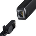 Baseus Lite Series zewnętrzna karta sieciowa USB Typ C - RJ-45 1Gbps (1000Mbps) czarny (WKQX000301) Baseus
