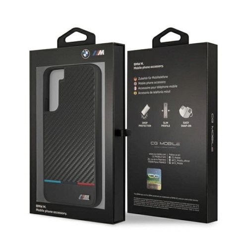 Etui BMW M Collection Triangles na Samsung Galaxy S22+ - czarne BMW