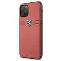 Etui Ferrari Off Track Leather na iPhone 11 Pro - czerwone Ferrari