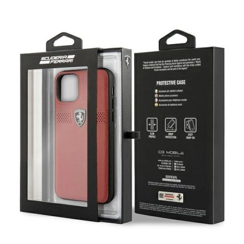 Etui Ferrari Off Track Leather na iPhone 11 Pro - czerwone Ferrari