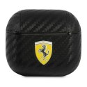 Etui Ferrari On Track PU Carbon na AirPods 3 - czarne Ferrari