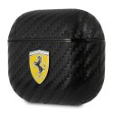Etui Ferrari On Track PU Carbon na AirPods 3 - czarne Ferrari