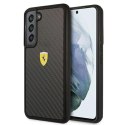 Etui Ferrari On Track Real Carbon na Samsung Galaxy S22 - czarne Ferrari
