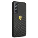 Etui Ferrari On Track Real Carbon na Samsung Galaxy S22 - czarne Ferrari