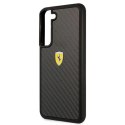 Etui Ferrari On Track Real Carbon na Samsung Galaxy S22 - czarne Ferrari