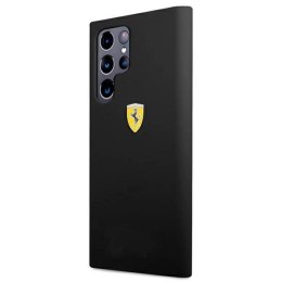 Etui Ferrari On Track Silicone na Samsung Galaxy S22 Ultra - czarne Ferrari