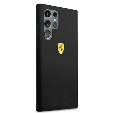 Etui Ferrari On Track Silicone na Samsung Galaxy S22 Ultra - czarne Ferrari
