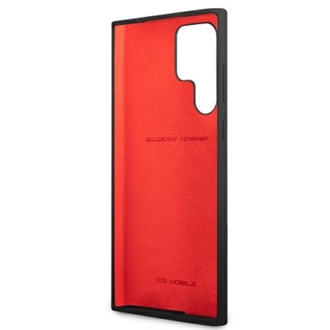 Etui Ferrari On Track Silicone na Samsung Galaxy S22 Ultra - czarne Ferrari