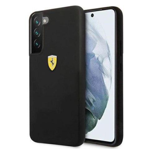 Etui Ferrari On Track Silicone na Samsung Galaxy S22+ - czarne Ferrari