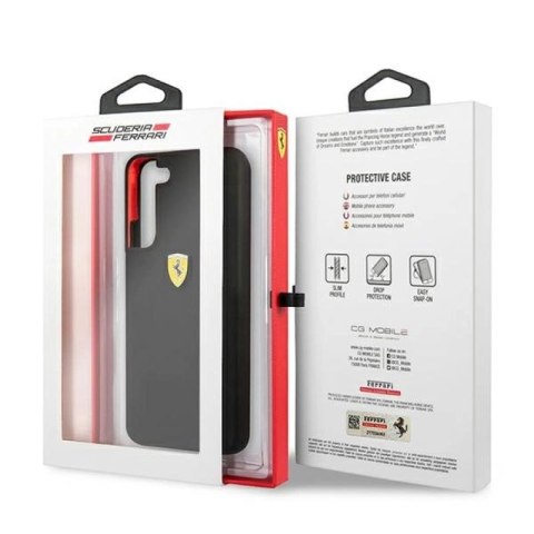 Etui Ferrari On Track Silicone na Samsung Galaxy S22 - czarne Ferrari
