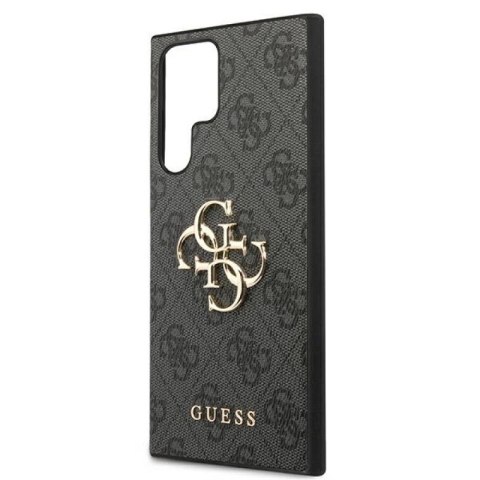 Etui Guess 4G Big Metal Logo na Samsung Galaxy S22 Ultra - szare Guess
