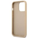 Etui Guess Saffiano Triangle Logo na iPhone 13 Pro / iPhone 13 - beżowe Guess