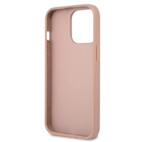 Etui Guess Saffiano Triangle Logo na iPhone 13 Pro / iPhone 13 - różowe Guess