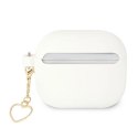 Etui Guess Silicone Charm Heart Collection na AirPods 3 - białe Guess