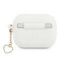 Etui Guess Silicone Charm Heart Collection na AirPods Pro - białe Guess
