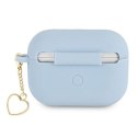 Etui Guess Silicone Charm Heart Collection na AirPods Pro - niebieskie Guess