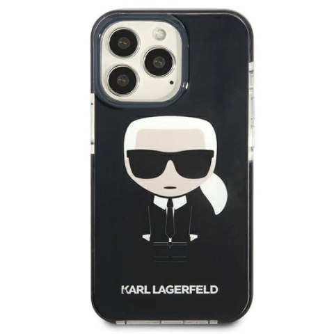 Etui Karl Lagerfeld Iconik Karl na iPhone 13 Pro / iPhone 13 - czarne Karl Lagerfeld