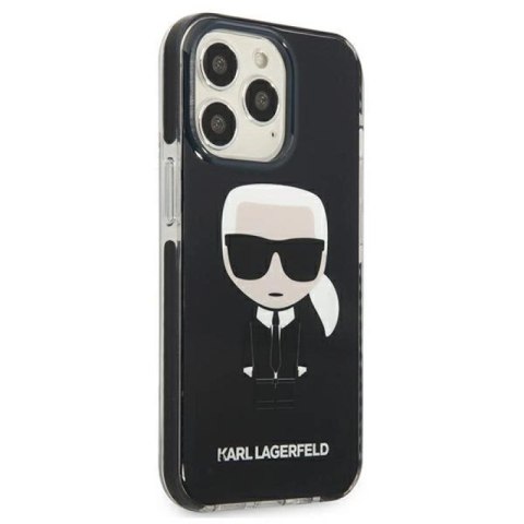 Etui Karl Lagerfeld Iconik Karl na iPhone 13 Pro / iPhone 13 - czarne Karl Lagerfeld