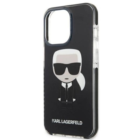 Etui Karl Lagerfeld Iconik Karl na iPhone 13 Pro / iPhone 13 - czarne Karl Lagerfeld