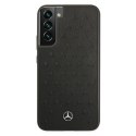 Etui Mercedes Leather Stars Pattern na Samsung Galaxy S22+ - czarne Mercedes