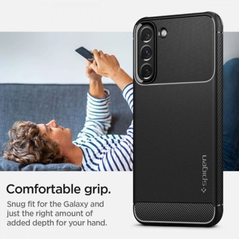 Etui Spigen Rugged Armor na Samsung Galaxy S22 - czarny mat Spigen