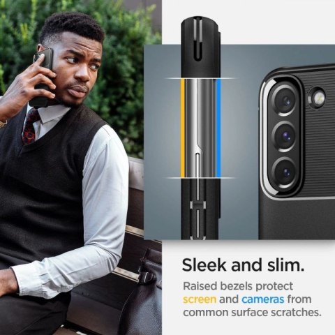 Etui Spigen Rugged Armor na Samsung Galaxy S22 - czarny mat Spigen