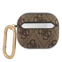 Guess GUA34GSMW AirPods 3 cover brązowy/brown 4G Script Metal Collection Guess