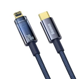 Kabel Baseus CATS000003 Lightning - USB-C 20W 480Mb/s 1m - niebieski Baseus