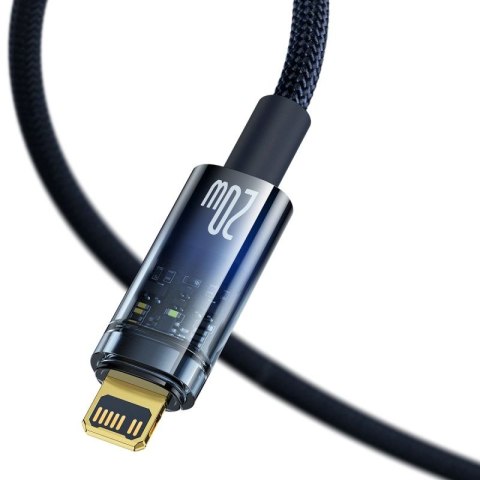 Kabel Baseus CATS000003 Lightning - USB-C 20W 480Mb/s 1m - niebieski Baseus