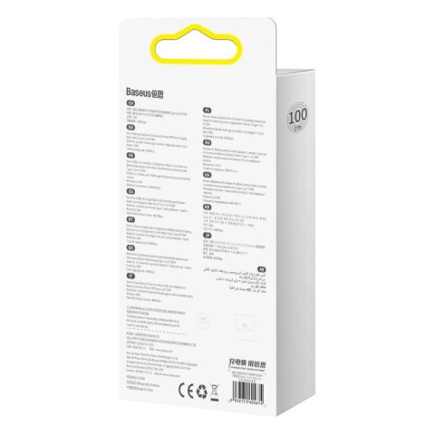 Kabel Baseus CATS000003 Lightning - USB-C 20W 480Mb/s 1m - niebieski Baseus