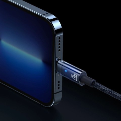 Kabel Baseus CATS000003 Lightning - USB-C 20W 480Mb/s 1m - niebieski Baseus