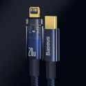Kabel Baseus CATS000003 Lightning - USB-C 20W 480Mb/s 1m - niebieski Baseus