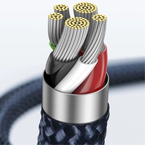 Kabel Baseus CATS000003 Lightning - USB-C 20W 480Mb/s 1m - niebieski Baseus