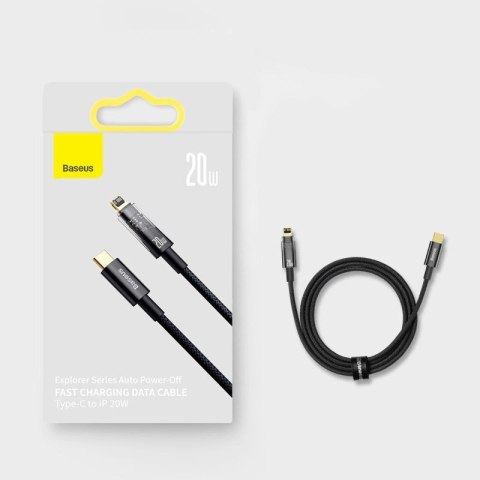 Kabel Baseus CATS000003 Lightning - USB-C 20W 480Mb/s 1m - niebieski Baseus