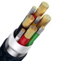 Baseus Flash Series II kabel USB Typ C / USB Typ A - USB Typ C / Lightning / micro USB 100 W 1,2 m niebieski (CASS030103) Baseus