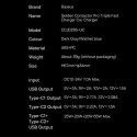 Baseus Golden Contactor Pro ładowarka samochodowa USB-A + 2x USB-C 65W ciemnoszary (CGJP010013) Baseus