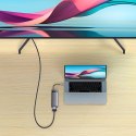 Baseus Metal Gleam Series stacja dokująca HUB 7 w 1 USB Typ C - 1 x HDMI / 1 x VGA / 3 x USB 3.2 Gen. 1 / 1 x Power Delivery / 1 Baseus