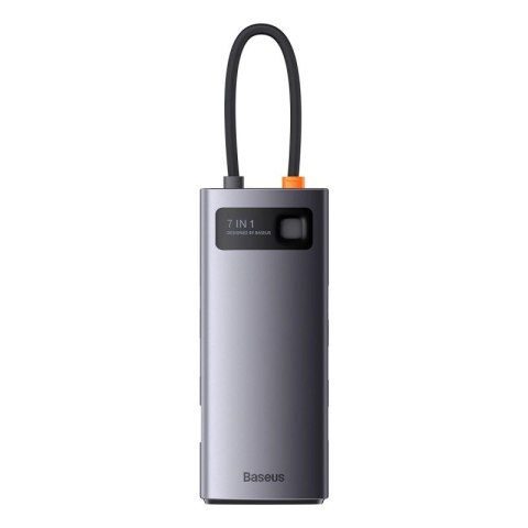 Baseus Metal Gleam Series stacja dokująca HUB 7 w 1 USB Typ C - 1 x HDMI / 1 x VGA / 3 x USB 3.2 Gen. 1 / 1 x Power Delivery / 1 Baseus