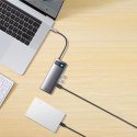 Baseus Metal Gleam Series stacja dokująca HUB 7 w 1 USB Typ C - 1 x HDMI / 1 x VGA / 3 x USB 3.2 Gen. 1 / 1 x Power Delivery / 1 Baseus