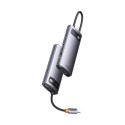 Baseus Metal Gleam Series stacja dokująca HUB 7 w 1 USB Typ C - 1 x HDMI / 1 x VGA / 3 x USB 3.2 Gen. 1 / 1 x Power Delivery / 1 Baseus