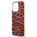 Etui Guess Leopard na iPhone 13 Pro / iPhone 13 - czerwone Guess