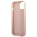 Etui Guess Saffiano Triangle Logo na iPhone 13 mini - różowe Guess