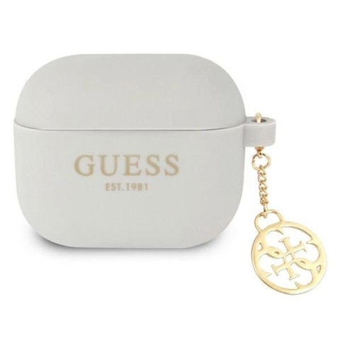 Etui Guess Silicone Charm 4G Collection na AirPods 3 - szare Guess