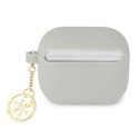 Etui Guess Silicone Charm 4G Collection na AirPods 3 - szare Guess